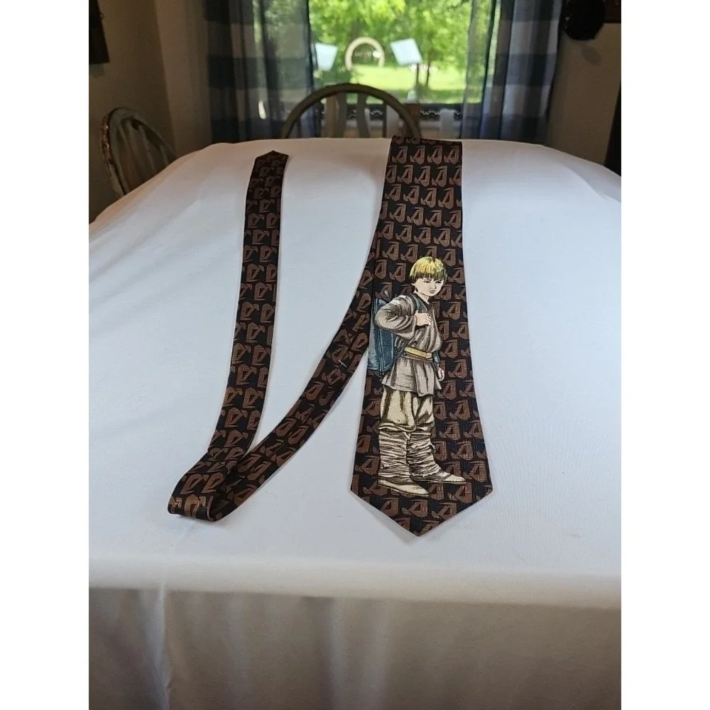 STAR WARS - Young Luke Skywalker - SILKY Polyester Mens Novelty NECK TIE